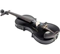 SADPRKR Violino elettrico acustico originale, violino con preamplificatore EQ e accessori in ebano, spalliera, accordatore, colofonia, corde aggiuntive e pulizia