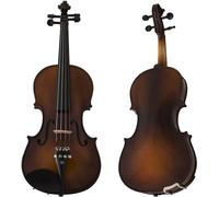 SADPRKR Violino in legno massello di ebano laccato anticato con custodia rigida oblunga deluxe