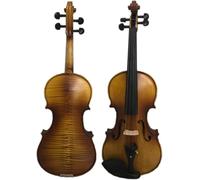 SADPRKR Violino strumento marrone fatto a mano violino con top in abete e copertura posteriore per violino