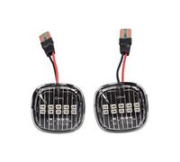 SADQRG 2X Ambra Indicatore Laterale Direzione Lampada Luce Per Skoda Per Fabia 6Y 5J MK2 Per Octavia 1U A4 MK1 Per Rapid NH3 Per Roomster Per Superb 3U Indicatori Auto(Dynamic Crystal)