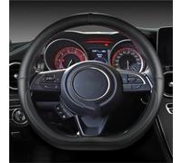 SADQRG Copri Volante per Auto Coprivolante Auto in Microfibra A Forma D da 38Cm per Suzuki per Swift 2017-2022 Accessori Auto Sportive Coprivolante per Auto(Nero)