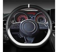 SADQRG Copri Volante per Auto Coprivolante Auto in Microfibra A Forma D da 38Cm per Suzuki per Swift 2017-2022 Accessori Auto Sportive Coprivolante per Auto(Bianco)