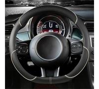 SADQRG Copri Volante per Auto Coprivolante Auto in Microfibra Pelle per Fiat 500 2007-2022 per 500E 2020 2021 per 500L 2014-2018 per 500X 2015-2022 Accessori Auto Coprivolante per Auto(Beige D Shape)