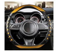 SADQRG Coprivolante Copertura Volante dell'automobile Fibra Carbonio per Toyota per RAV4 2013-2019 per Corolla 2013-2017 per Scion iM 2016(Giallo)