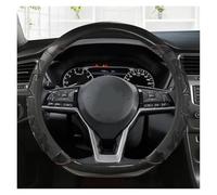 SADQRG Coprivolante Coprivolante per Auto A Forma di D per Nissan per Qashqai J11 per X-Trail T32 2015-2018(Nero)