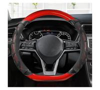 SADQRG Coprivolante Coprivolante per Auto a Forma di D per Nissan per Qashqai J11 per X-Trail T32 2015-2017 2018(Nero Rosso)
