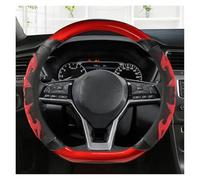 SADQRG Coprivolante Coprivolante per Auto a Forma di D per Nissan per Qashqai J11 per X-Trail T32 2015-2017 2018(Rosso)