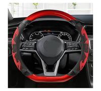 SADQRG Coprivolante Coprivolante per Auto A Forma di D per Nissan per Qashqai J11 per X-Trail T32 2015-2018(Rosso)