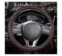 SADQRG Coprivolante Coprivolante per Auto Fibra Carbonio 38cm per Mazda 2 3 per Axela 2013-2016 per Mazda 6 per Atenza 2014-2017 CX5 2017 2018(Rosso)