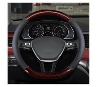 SADQRG Coprivolante Coprivolanti per Auto 37 38cm 15" per VW per Atlas/per Teramont per Cross per Golf per Wagon per AllTrack(Coffee O)