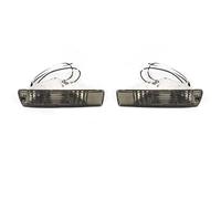 SADQRG Fendinebbia a LED Per VW Per Golf 2 MK2 Per Jetta 1980-1992 Indicatore di direzione anteriore Paraurti Luce Lampada con cablaggio pezzi Faro Lavoro LED(Black Pair)