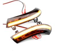 SADQRG Indicatori di direzione Indicatore Direzione LED Specchietto Laterale Dinamico Water Blink Per VW Per Passat B5.5 B6 R36 R32 Per Jetta MK5 indicatori di direzione dinamici(Giallo)