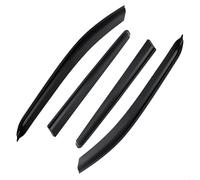 SADQRG Parapioggia Finestrino Fumo Nero Meteo Scudi Sun Rain Guard per VW per Amarok 2023 2024 Doppia Cabina Deflettore del Deflettori d'Aria Finestra Visiera