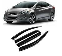 SADQRG Parapioggia Finestrino per Hyundai per Elantra 2011-2016 Finestra Visiera Pioggia Sun Guard Trim Deflettore Ombra Tenda Riparo Impermeabile Deflettori d'Aria Finestra Visiera