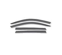 SADQRG Parapioggia Finestrino per Kia per Seltos per KX3 2020-2023 ABS Nero Cromato Porta Finestra Visiera Vent Shades Sun Rain Guard Deflettori d'Aria Finestra Visiera(Black 4PCS)