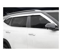 SADQRG Parapioggia Finestrino per Kia per Seltos per KX3 2020-2023 ABS Nero Cromato Porta Finestra Visiera Vent Shades Sun Rain Guard Deflettori d'Aria Finestra Visiera(Chrome 6pcs)