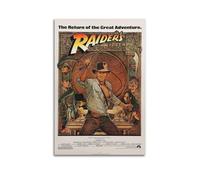 SADRUERE Poster decorativo da parete su tela, motivo: Indiana Jones e Raiders of The Lost Ark Harrison Ford, poster decorativo moderno per camera da letto, 20 x 30 cm