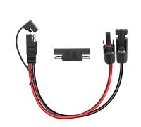SAE a pannello solare adattatore 10AWG YACSEJAO 1FT cavo di prolunga PV con adattatore di polarità SAE per pannello solare roulotte, kit di ricarica