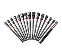 Sae and Metric Nut Drivers, Screwdriver Bit Set, Nut Driver for Drill, Woodworking Nut Driver, Magnetic Screwdriver Bits, Compact Nut Driver Set With Storage Bag for Easy Transport