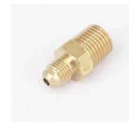 SAE Male 3/8"-24 UNF Fit Tube OD 3/16" -1/4" NPT Male Brass SAE 45 Degree Pipe Fitting Connectors 1000PSI YZWRWRMKTB