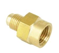 SAE Male 7/16"-20 UNF Fit Tube OD 1/4" - 1/4" NPT Female Brass SAE 45 Degree Pipe Fitting Connectors 1000 PSI YZWRWRMKTB