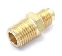 SAE Male 7/16"-20 UNF Fit Tube OD 1/4" -1/4" NPT Male Brass SAE 45 Degree Pipe Fitting Connectors 1000PSI