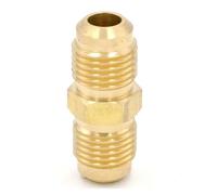 SAE Thread 1/2"-20 UNF Fit Tube OD 5/16" Straight Brass SAE 45 Degree Pipe Fitting Adapter