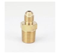 SAE Thread 3/8"-24 UNF Fit Tube OD 3/16" - 1/4" NPT Male Brass SAE 45 Degree Pipe Fitting Adapters 1000PSI