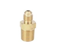 SAE Thread 3/8"-24 UNF Fit Tube OD 3/16" - 1/4" NPT Male Brass SAE 45 Degree Pipe Fitting Adapters