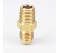 SAE Thread 3/8"-24 UNF Fit Tube OD 3/16" - 1/8" NPT Male Brass SAE 45 Degree Pipe Fitting Adapters 1000PSI