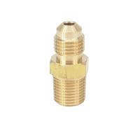 SAE Thread 3/8"-24 UNF Fit Tube OD 3/16" - 1/8" NPT Male Brass SAE 45 Degree Pipe Fitting Adapters