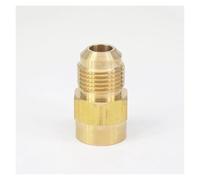 SAE Thread 5/8"-18 UNF Fit Tube OD 3/8" - 1/4" NPT Female Brass SAE 45 Degree Pipe Fitting Adapter