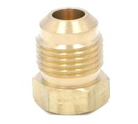 SAE Thread 5/8"-18 UNF Fit Tube OD 3/8" End Brass SAE 45 Degree Pipe Fitting Adapter