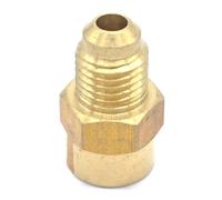 SAE Thread 7/16"-20 UNF Fit Tube OD 1/4" -1/8" NPT Female Brass SAE 45 Degree Pipe Fitting Adapters 1000 PSI