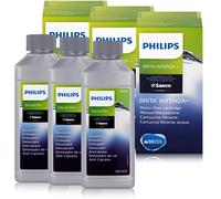 Saeco Intenza, set di 3 filtri dell'acqua e 3 anticalcari Saeco da 250 ml