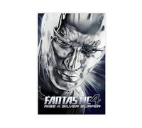 saedba Fantastici poster su tela, motivo: Four Rise of the Silver Surfer, decorazione artistica da parete per soggiorno e camera da letto, 30 x 45 cm