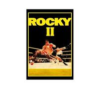 saedba Poster su tela del film Rocky II (1979), decorazione per camera da letto, ufficio, camera da letto, regalo, 20 x 30 cm