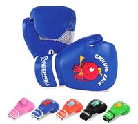 SAEEPABUL Guantoni da boxe per bambini e ragazze, guantoni da boxe per bambini 3-15, guanti da boxe per bambini, guanti da boxe per bambini, per sacco da boxe, kickboxing, Muay Thai, MMA, blu, 170 g
