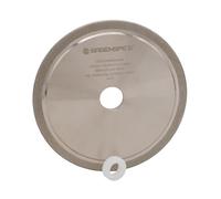 SÄGENSPEZI CBN-Mola diamantata 145 × 22,23 × 3,2 mm - Mola professionale per affilatura per catene standard e in metallo duro, legata galvanicamente, umido/secco, incl. adattatore 12 mm