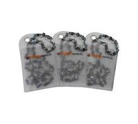 Sägenspezi Set 3x Catena per Motosega .325 1,6 mm 74 TG, Semitagliente, Configuratore di Catena, Catena di Ricambio, Compatibile con Quasi Tutti i Modelli di Motosega