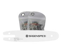 SÄGENSPEZI Set di guide 192 mm 1/4" 38TG 1,1 mm con 2 catene adatte per Parkside PGHSA20