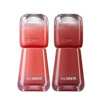 Saemmy Ade Shot Tint (01, 06) - Vernice per labbra coreana a base d'acqua con finitura idratante, lucentezza voluminosa e luminosa, comfort di lunga durata, 0,1 fl. oz