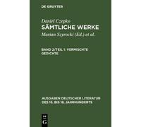 Sämtliche Werke, Band 2/Teil 1, Vermischte Gedichte (Copertina rigida)