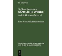 Sämtliche Werke, Band 7, Dramenübersetzungen (Copertina rigida)