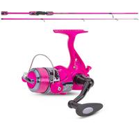 Sänger Flashlight Stick Rosa Canna 1,95M 15-40G + Rullo Set Ragazza