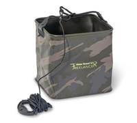Sänger Top Tackle Systems Anaconda Freelancer Water Guard 12 - Secchio da pesca pieghevole, in materiale Eva/PE, capacità 12 l, con corda da lancio da 4 m, design mimetico