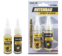 Sänger Top Tackle Systems Canna da pesca epossidica 2K, trasparente, senza solventi, 2 x 20 ml, per costruzione e riparazione di canne da pesca