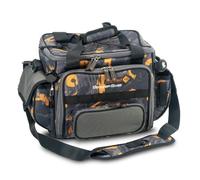 Sänger Top Tackle Systems Iron Trout Spooner Base Bag 2 - Borsa da pesca in nylon 600D, 40 x 27 x 26 cm, con 6 scatole, per lago trota, colore: Nero