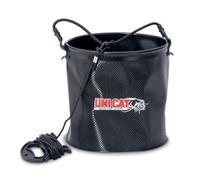 Sänger Top Tackle Systems Uni CAT Water Bucket 10, Eva Material - Secchio per acqua, 24 cm x 24 cm, capacità 10 litri, con manici e tracolla, finitura in carbonio, con corda da 4 metri