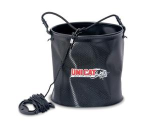 Sänger Top Tackle Systems Uni CAT Water Bucket 10, Eva Material - Secchio per acqua, 24 cm x 24 cm, capacità 10 litri, con manici e tracolla, finitura in carbonio, con corda da 4 metri